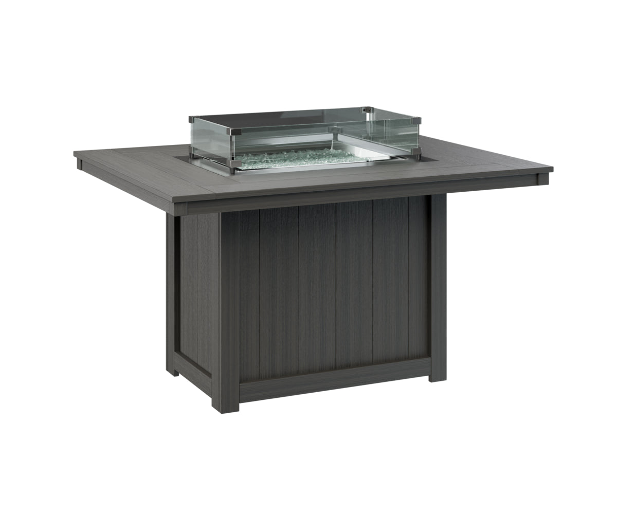 Donoma 42" x 54" Rectangular Fire Table Dining