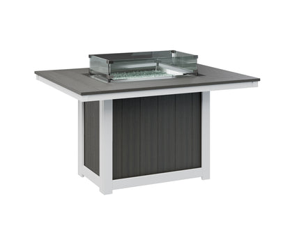 Donoma 42" x 54" Rectangular Fire Table Dining