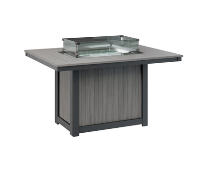 Donoma 42" x 54" Rectangular Fire Table Dining