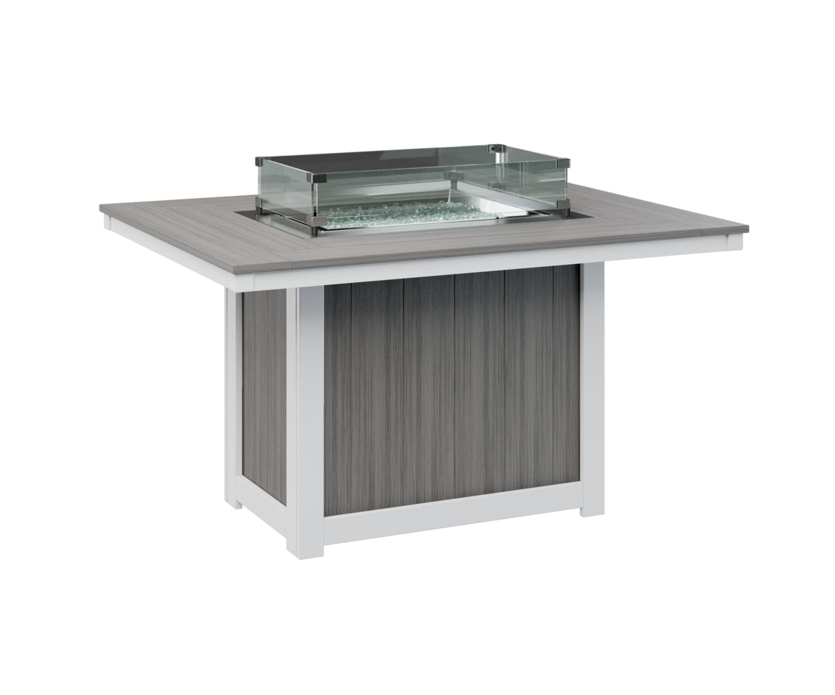Donoma 42" x 54" Rectangular Fire Table Dining