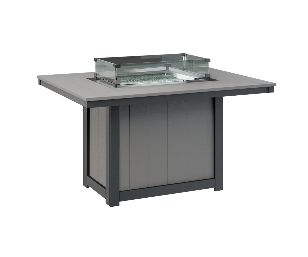 Donoma 42" x 54" Rectangular Fire Table Dining
