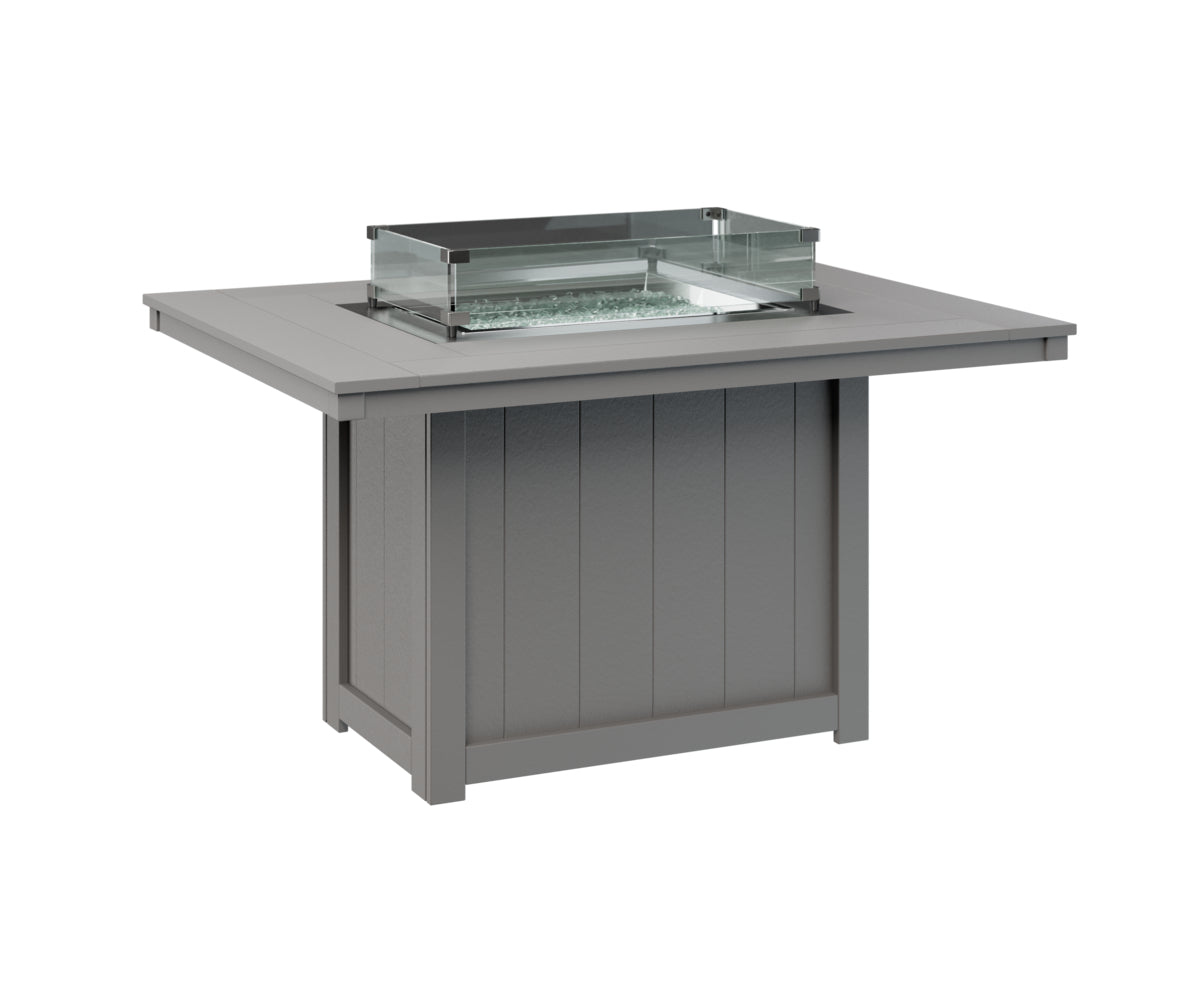 Donoma 42" x 54" Rectangular Fire Table Dining