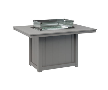 Donoma 42" x 54" Rectangular Fire Table Dining
