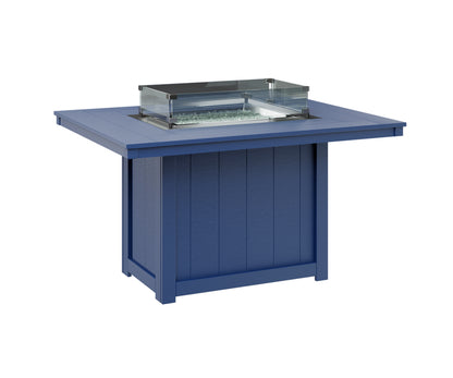 Donoma 42" x 54" Rectangular Fire Table Dining