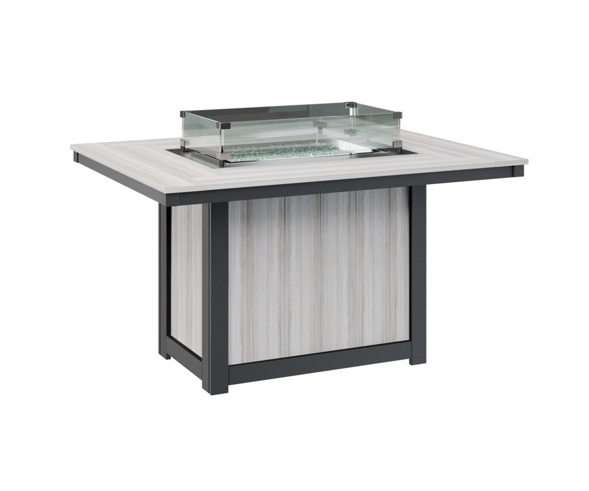Donoma 42" x 54" Rectangular Fire Table Dining
