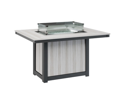 Donoma 42" x 54" Rectangular Fire Table Dining