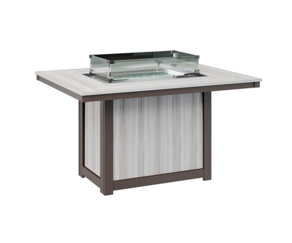 Donoma 42" x 54" Rectangular Fire Table Dining