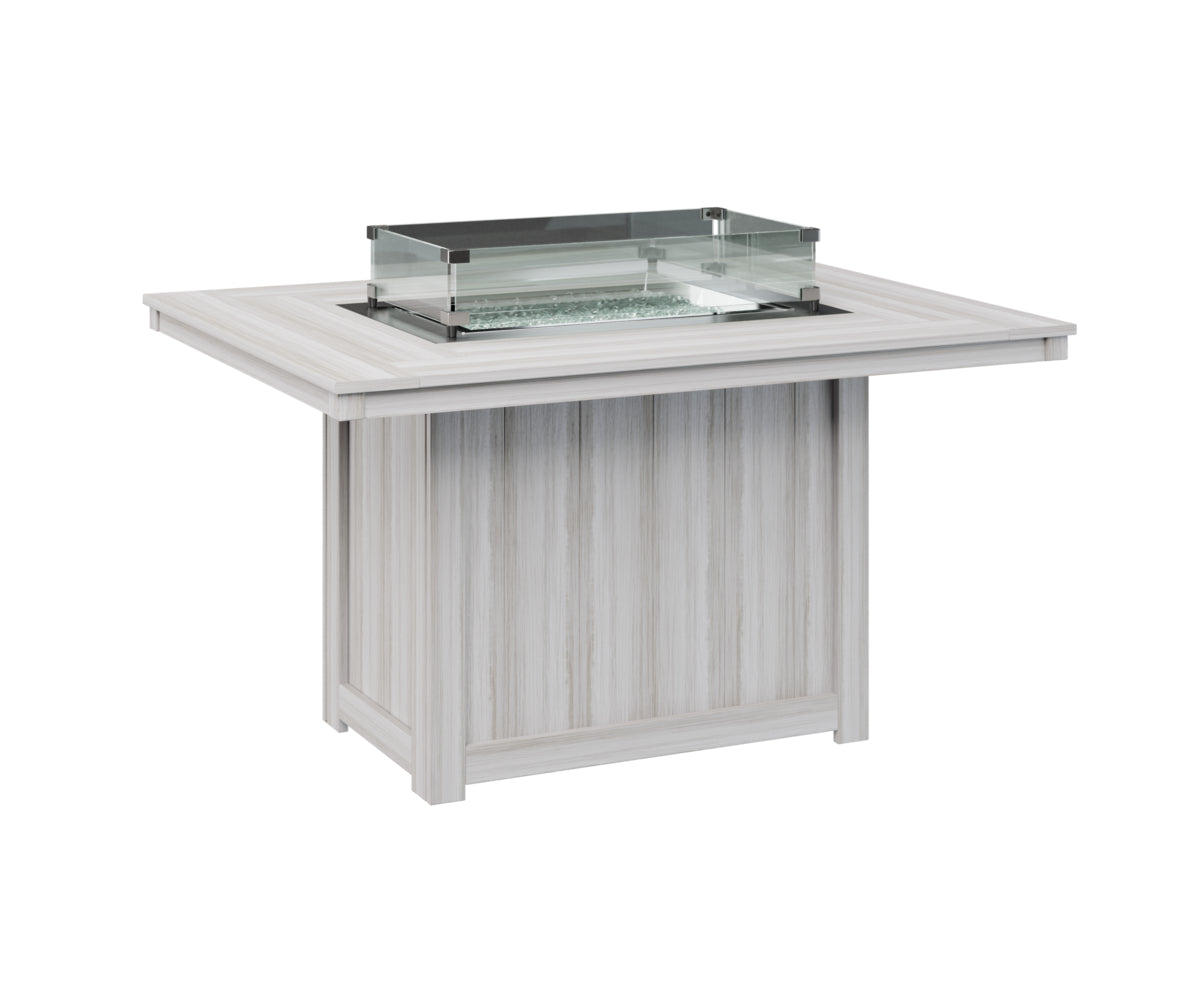 Donoma 42" x 54" Rectangular Fire Table Dining