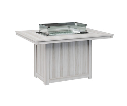 Donoma 42" x 54" Rectangular Fire Table Dining