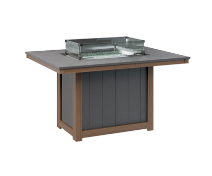 Donoma 42" x 54" Rectangular Fire Table Dining