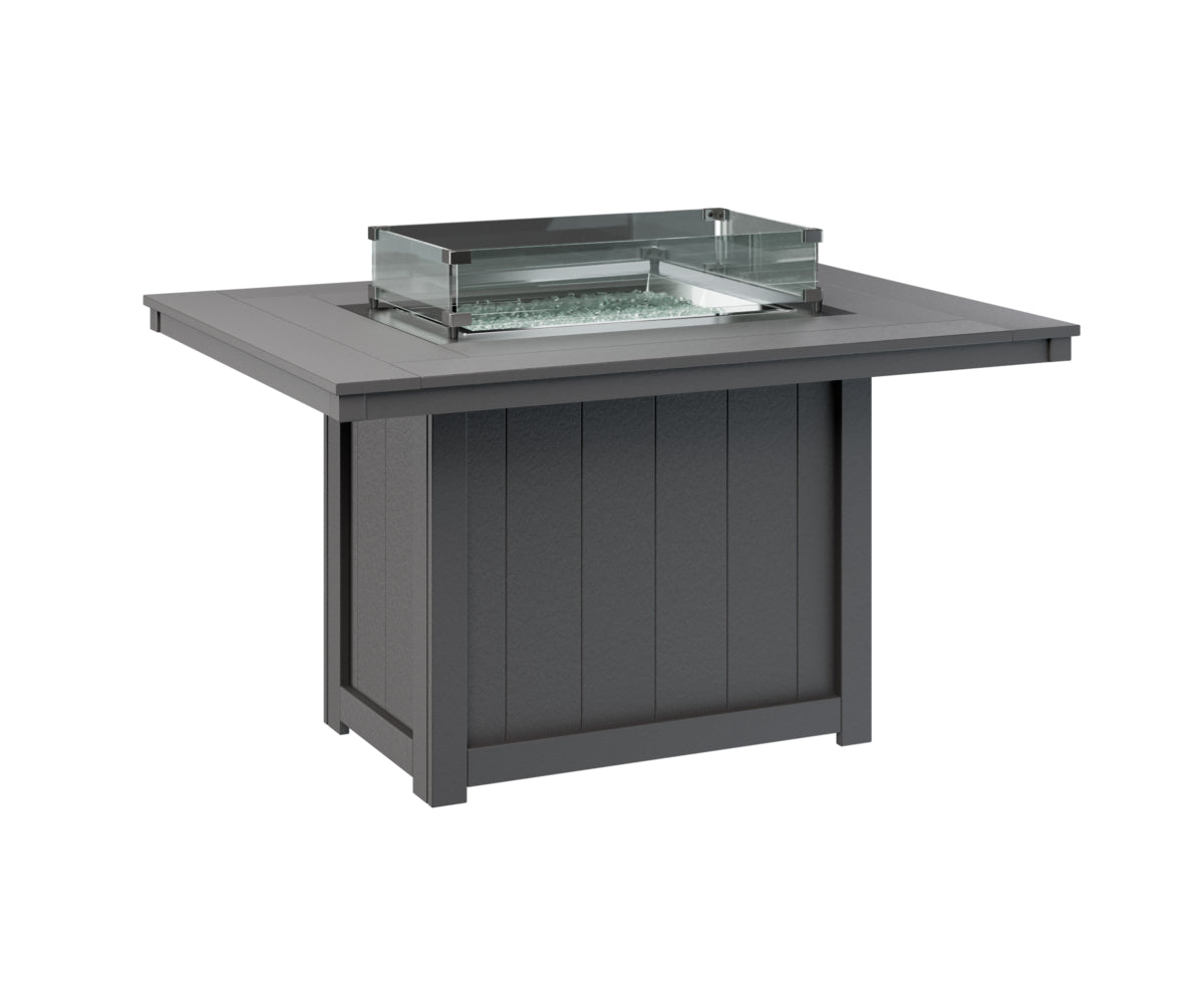 Donoma 42" x 54" Rectangular Fire Table Dining