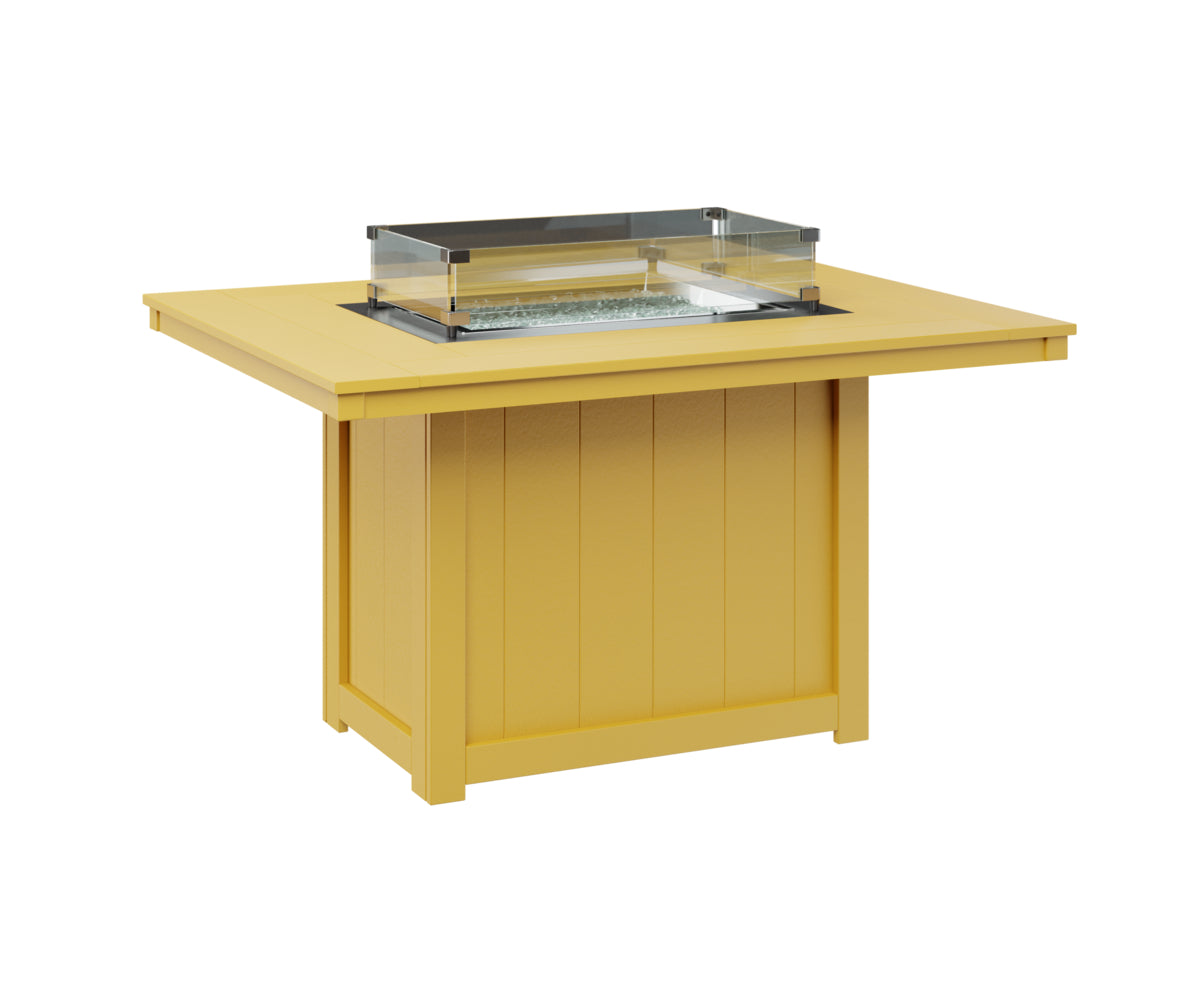Donoma 42" x 54" Rectangular Fire Table Dining