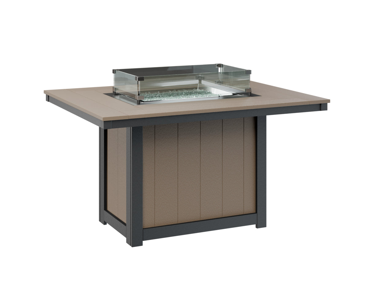 Donoma 42" x 54" Rectangular Fire Table Dining
