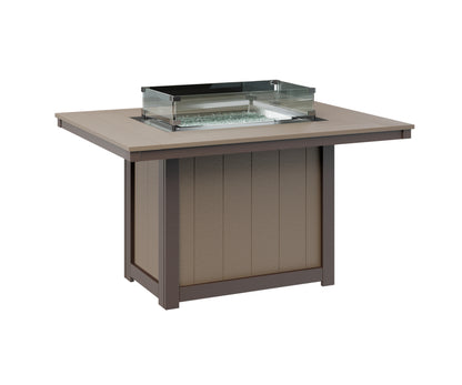 Donoma 42" x 54" Rectangular Fire Table Dining