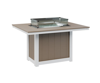 Donoma 42" x 54" Rectangular Fire Table Dining