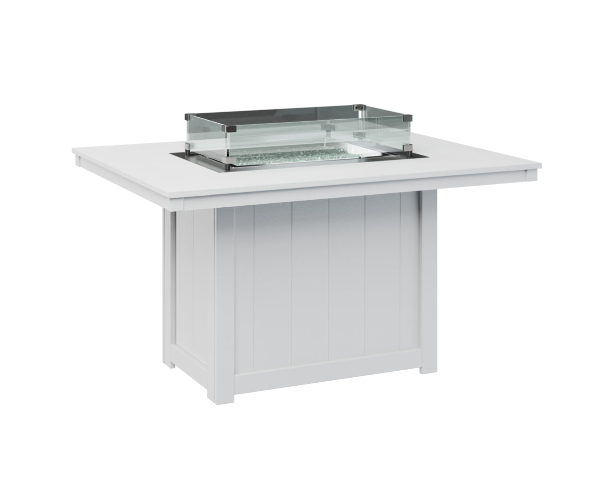 Donoma 42" x 54" Rectangular Fire Table Dining