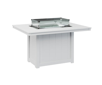 Donoma 42" x 54" Rectangular Fire Table Dining