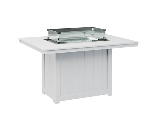 Donoma 42" x 54" Rectangular Fire Table Dining
