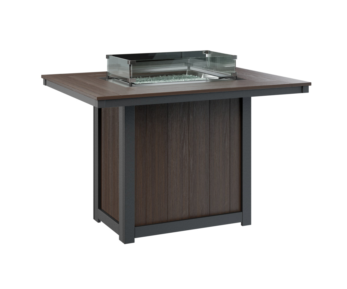 Donoma 42" x 54" Rectangular Fire Table Counter