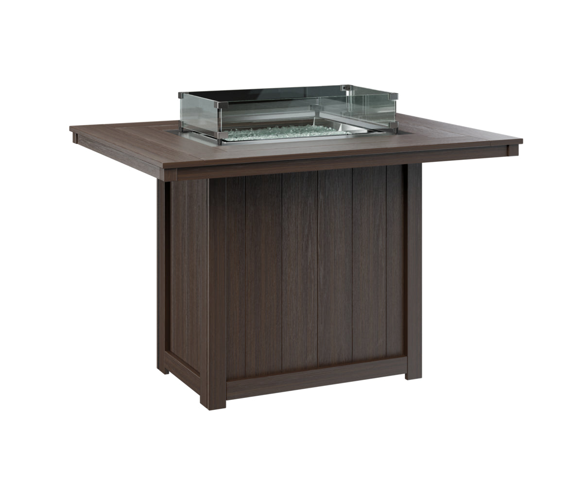 Donoma 42" x 54" Rectangular Fire Table Counter