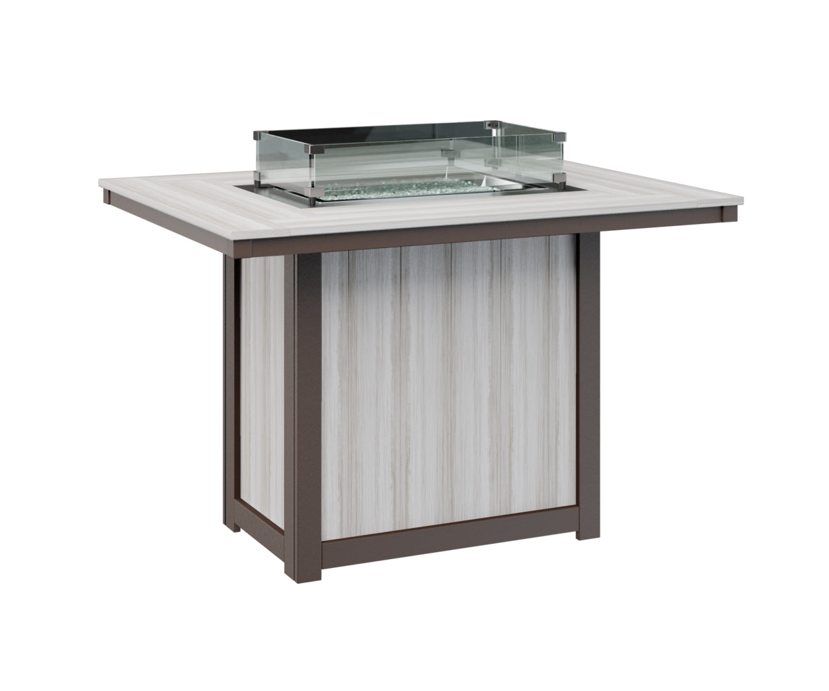 Donoma 42" x 54" Rectangular Fire Table Counter