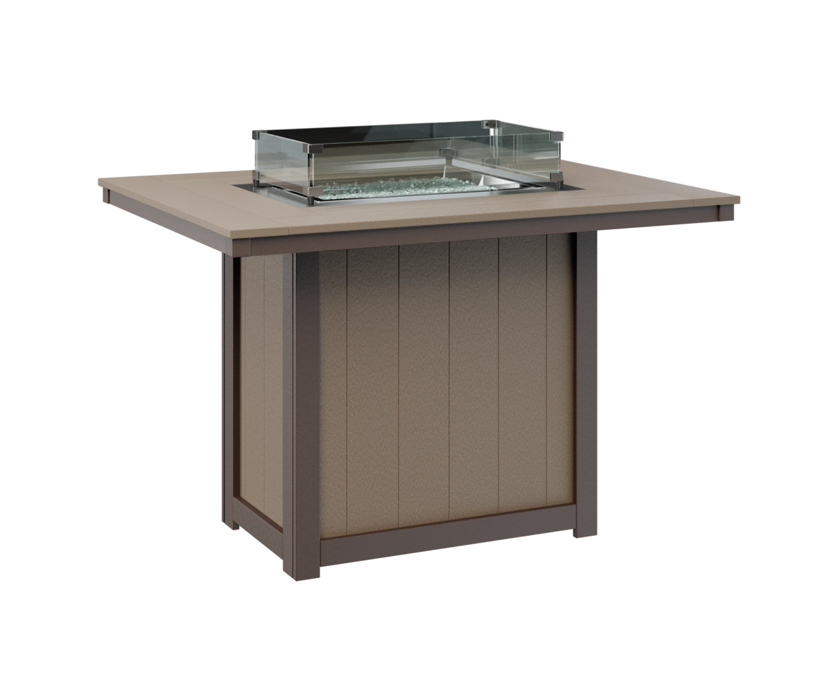 Donoma 42" x 54" Rectangular Fire Table Counter