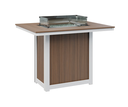 Donoma 42" x 54" Rectangular Fire Table Bar