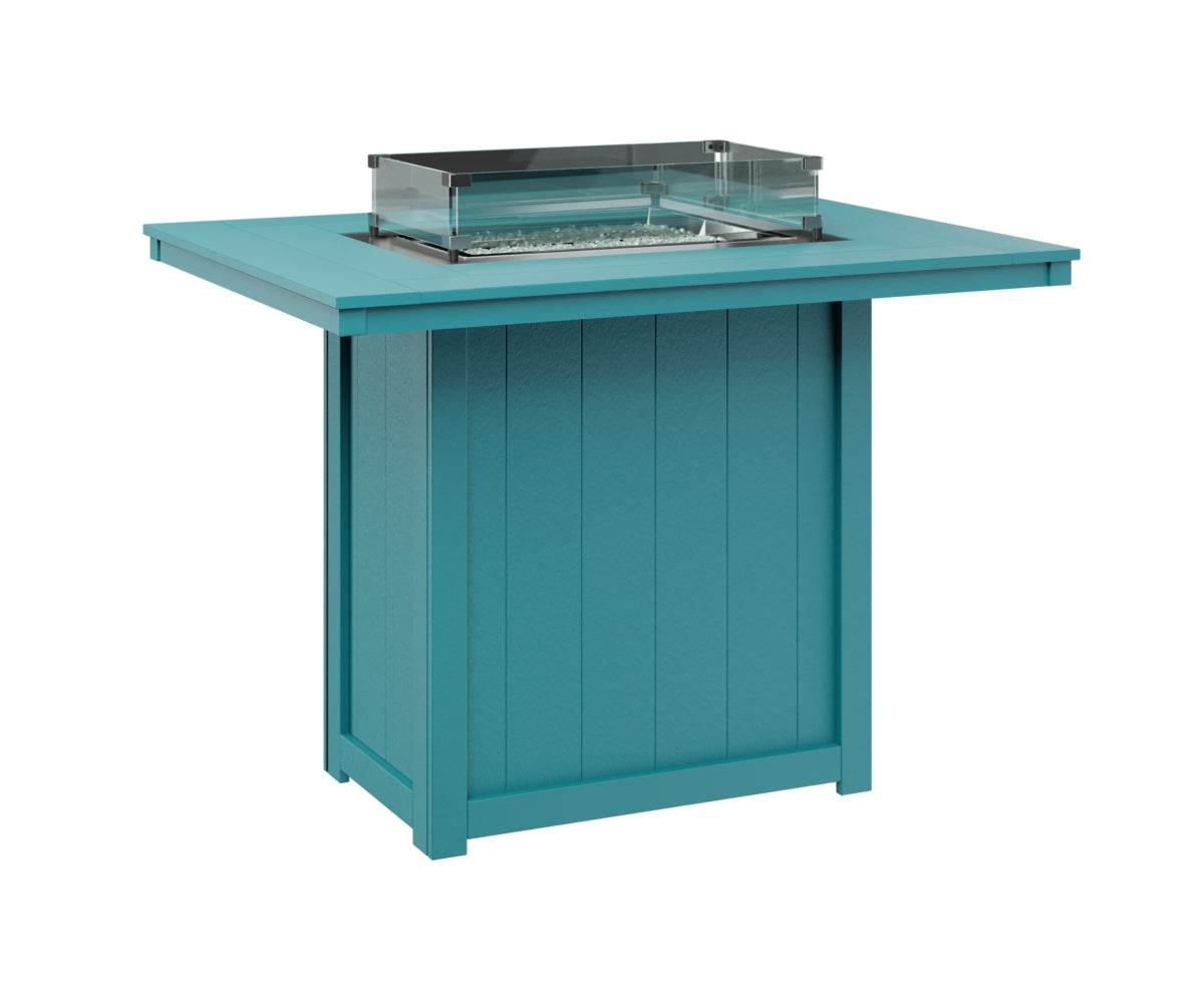 Donoma 42" x 54" Rectangular Fire Table Bar