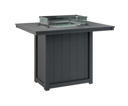 Donoma 42" x 54" Rectangular Fire Table Bar