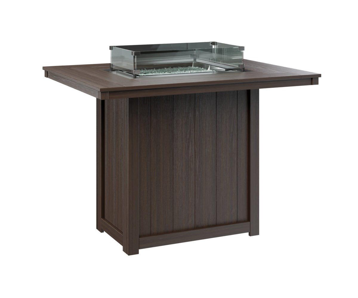 Donoma 42" x 54" Rectangular Fire Table Bar
