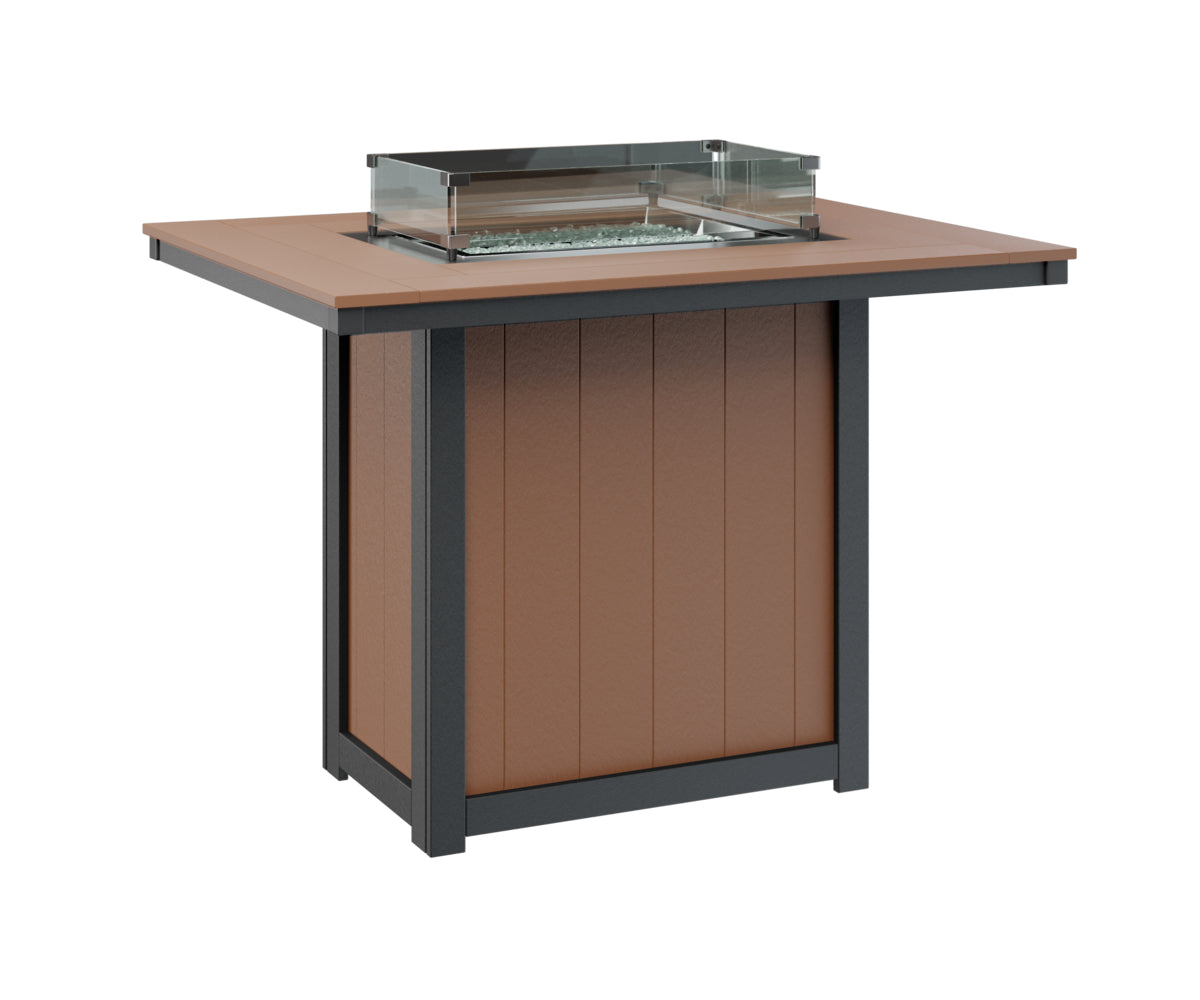 Donoma 42" x 54" Rectangular Fire Table Bar