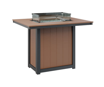 Donoma 42" x 54" Rectangular Fire Table Bar