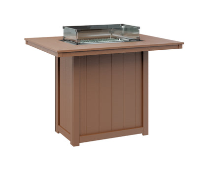Donoma 42" x 54" Rectangular Fire Table Bar