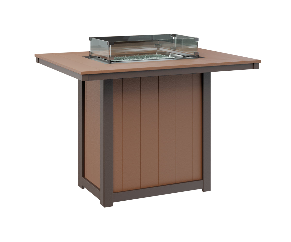 Donoma 42" x 54" Rectangular Fire Table Bar