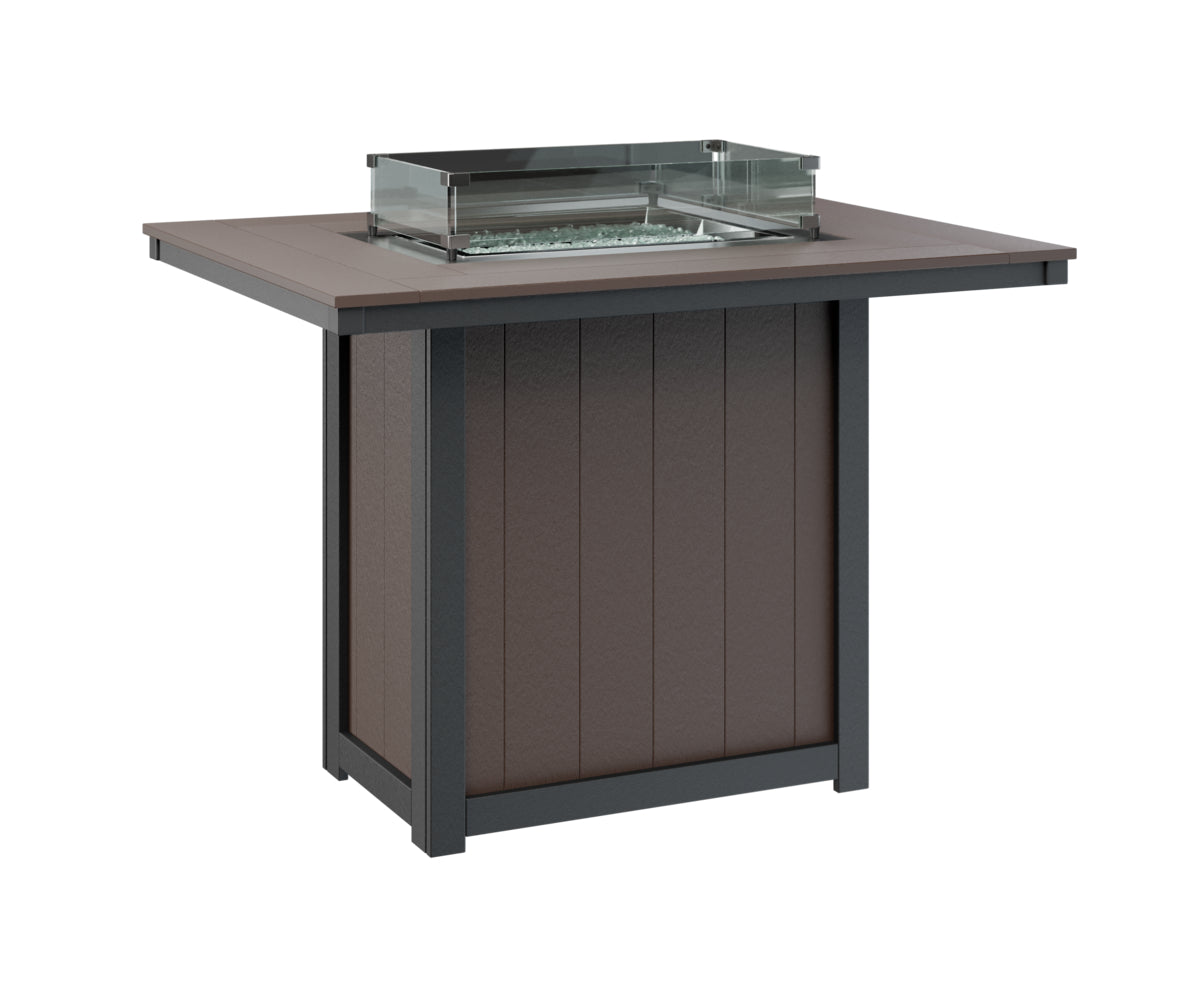 Donoma 42" x 54" Rectangular Fire Table Bar