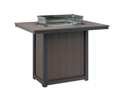 Donoma 42" x 54" Rectangular Fire Table Bar