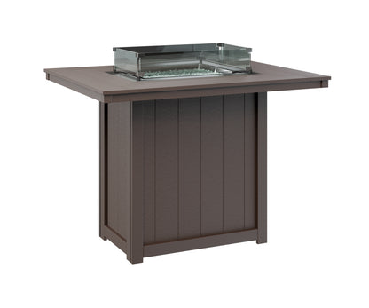 Donoma 42" x 54" Rectangular Fire Table Bar