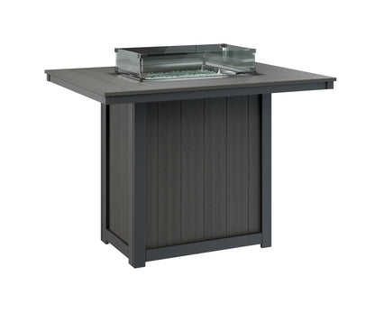 Donoma 42" x 54" Rectangular Fire Table Bar