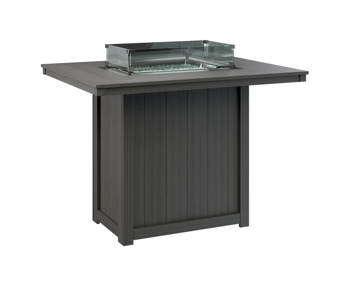 Donoma 42" x 54" Rectangular Fire Table Bar