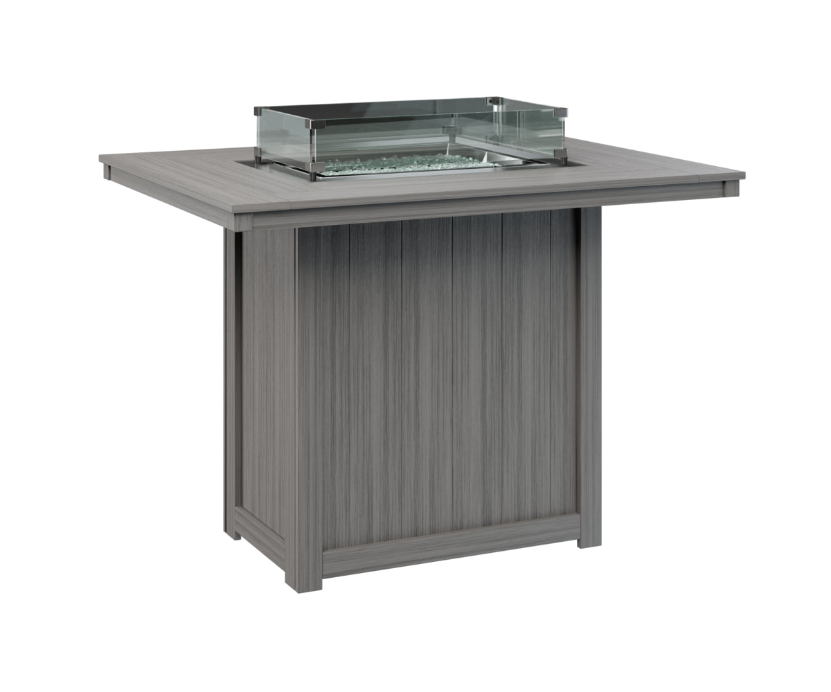 Donoma 42" x 54" Rectangular Fire Table Bar