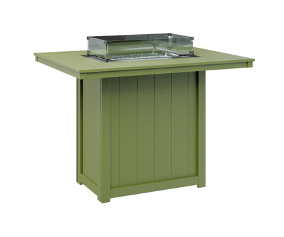 Donoma 42" x 54" Rectangular Fire Table Bar