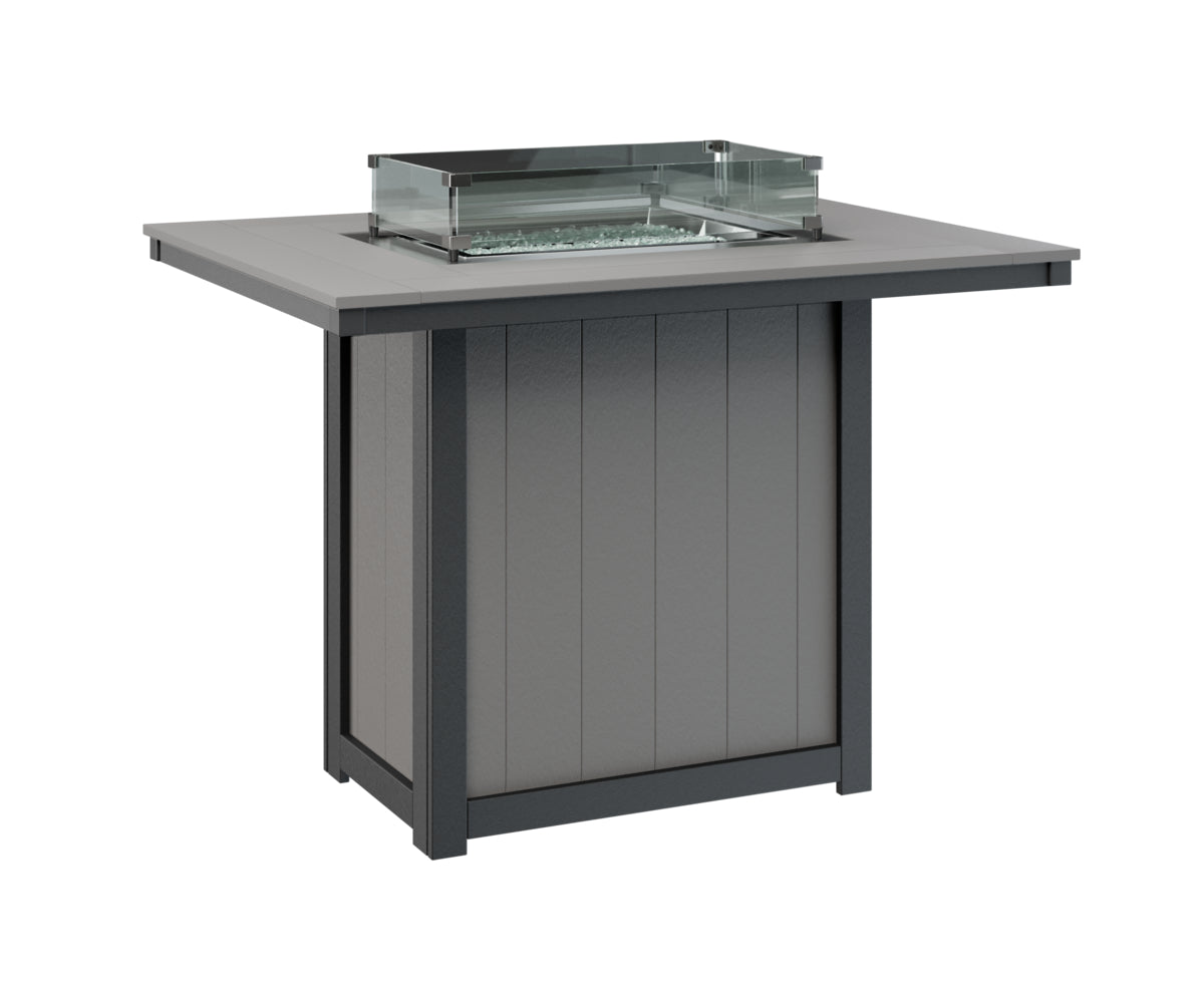 Donoma 42" x 54" Rectangular Fire Table Bar