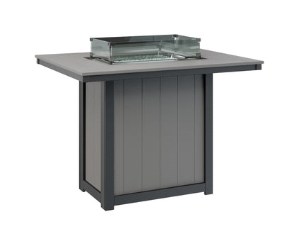 Donoma 42" x 54" Rectangular Fire Table Bar