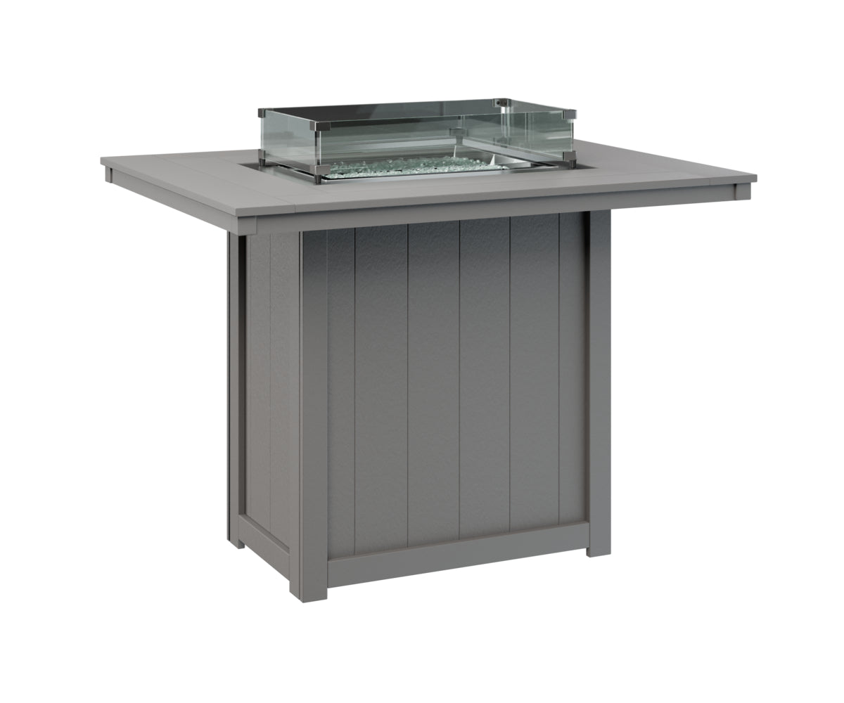 Donoma 42" x 54" Rectangular Fire Table Bar
