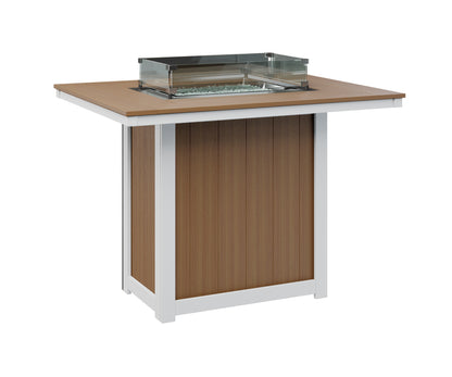 Donoma 42" x 54" Rectangular Fire Table Bar