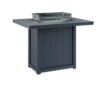 Donoma 42" x 54" Rectangular Fire Table Bar