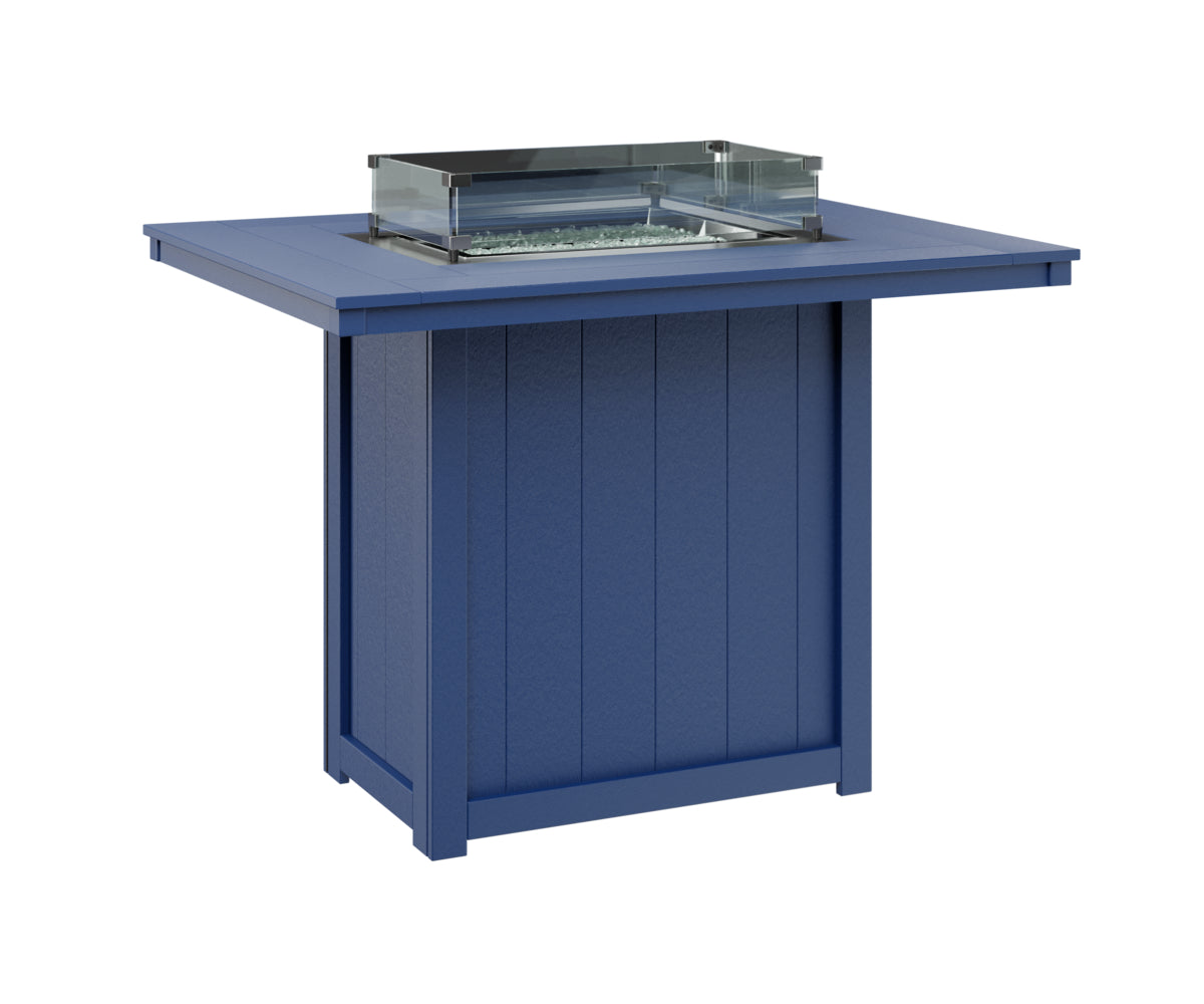 Donoma 42" x 54" Rectangular Fire Table Bar