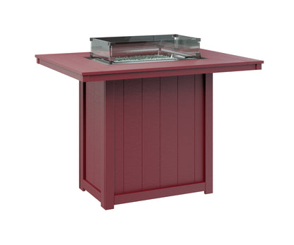 Donoma 42" x 54" Rectangular Fire Table Bar