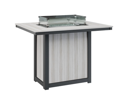 Donoma 42" x 54" Rectangular Fire Table Bar