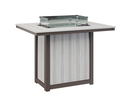 Donoma 42" x 54" Rectangular Fire Table Bar